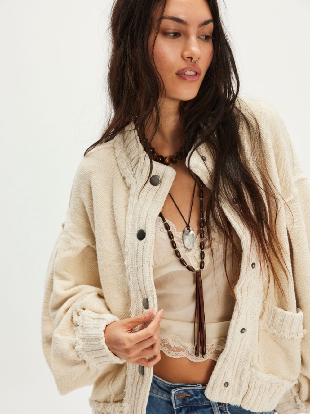 FP • CREAM CARDIGAN